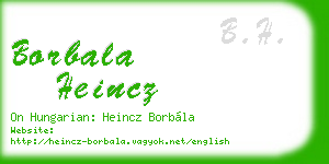 borbala heincz business card